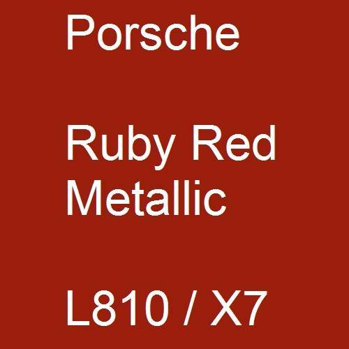 Porsche, Ruby Red Metallic, L810 / X7.